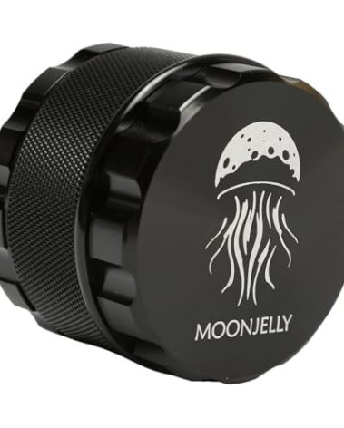 MOONJELLY 2.5" Grinder Mill | Quick-Turn Aluminum (Black)