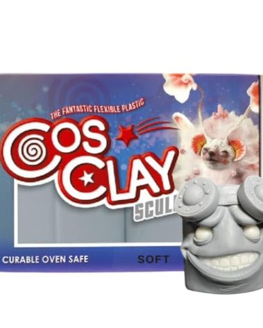 Cosclay Sculpt - Soft Gray - Flexible Polymer Clay (1lb)