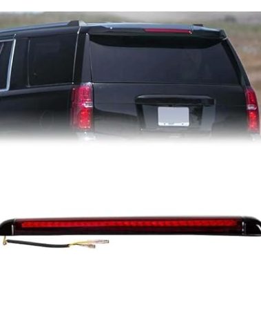 HECASA LED Third Brake Light Compatible with 1992-2009 Chevy Chevrolet Blazer Suburban GMC Suburban C/K1500 2500 Tahoe Yukon Jimmy S-15 Hummer H2 Oldsmobile Bravada Roof Mount 3rd Tail Lamp Red Lens