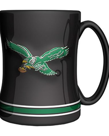 Boelter Brands NFL Philadelphia Eagles Vintage Sculpted Relief Mug, 14-Ounce