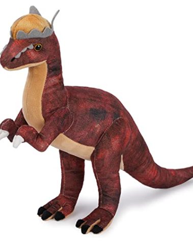Pachycephalosaurus Plush Toy, 17" Dinosaur Stuffed Animal Throw Plushie Pillow Doll, Soft Blue Fluffy Friend Hugging Cushion - Present for Every Age & Occasion