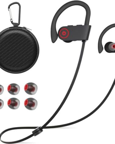 JOYWISE Bluetooth Wireless Headphones 16H Playtime Earbuds with Mic Stereo in-Ear Earphones, IPX7 Waterproof Sports Sound Isolation Headsets for Running, Gym, Workout