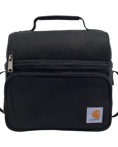 Carhartt Camping Cooler, Worksite Lunchbox, Soft Shell Lunch Bag for Construction Sites, Work and Everyday Use, Black