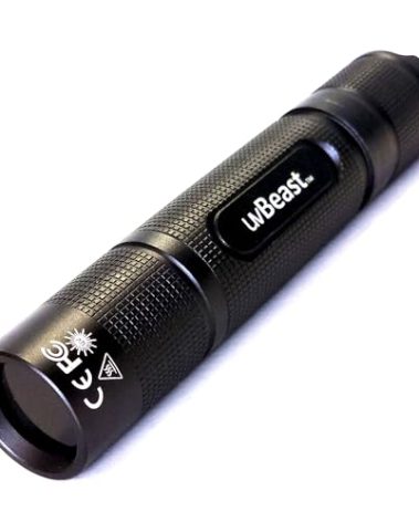 uvBeast New V3 365nm MINI - Black Light UV Flashlight – High Definition Pure Ultraviolet - Professional Grade High Power Upgraded 5 Core UV LED – USA Stock