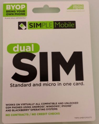 Nano Sim Card Simple Mobile