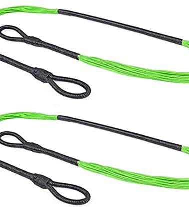 GPP 2 Packs Replacement 17.5" String for 50 lb./ 80 lbs. Pistol Crossbows,Green