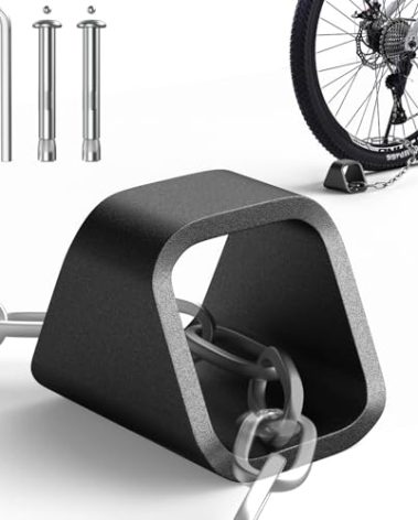KHAMAL Security Anchor for Chain With 2 Protected Expansion Bolts - Heavy Duty Security Ground Anchor, Anti Theft Floor and Wall Ground For Motorcycle, Bicyle, Trailer, Scooter Bike Lock