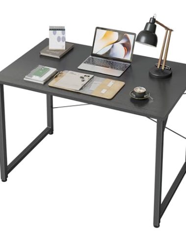 CubiCubi Computer Desk, 32 inch Small Home Office Desk for Small Spaces, Modern Simple Style for Home, Office, Study, Writing, Dark Black