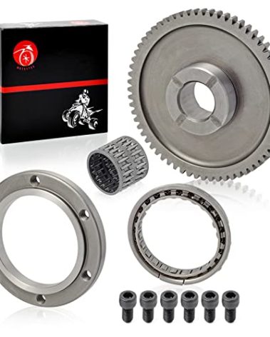 Starter Clutch One Way Bearing Gear Idler Kit For YAMAHA Raptor Warrior 350 Big Bear 350 400 Kodiak 400 Moto 4 YFM350ER Wolverine 350 1UY-15590-01 1UY-15517-01