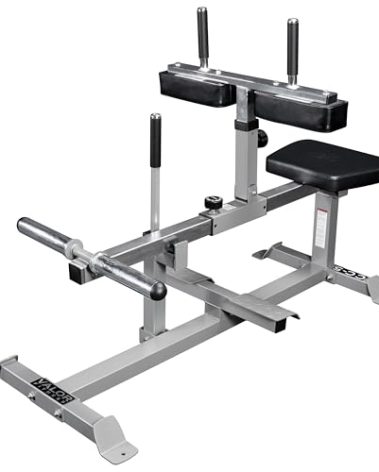 Valor Fitness Calf Raise Machine - Adjustable Seated Leg Exercise - Plate Loaded Strength Training Workout Calves Home Gym Equipment CC-5