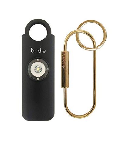 She’s Birdie–The Original Personal Safety Alarm for Women by Women–Loud Siren, Strobe Light and Key Chain in a Variety of Colors (Charcoal)