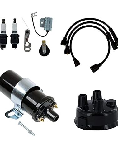 RAParts One New Ignition Tune-Up Kit & 6 Volt Coil Fits John Deere Tractors M MC MT 40 320 330 420 430 440