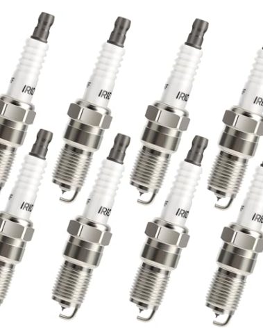 Iridium Spark Plugs 8 Pack 7164 TR55IX Compatible with 1997-2010 Ford F150 V8 4.6 5.4, Ford Expedition Explorer Mustang, Cadillac, Chevy, GMC, Lincoln, Buick, Mercury Vehicles – 4.1-8.1L