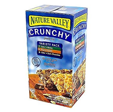Nature Valley Crunchy Granola Bars Variety Pack 49 pouches - 1.49 oz each (98 bars)