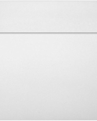 LUXPaper Square Invitation Envelopes | Peel & Press | 6 1/4" x 6 1/4" | Bright White | 70lb. Text | 50 Qty