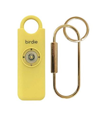 She’s Birdie–The Original Personal Safety Alarm for Women by Women–Loud Siren, Strobe Light and Key Chain in a Variety of Colors (Lemon)