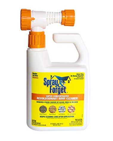 pray & Forget Super Concentrated Revolutionary Roof Cleaner with Hose End Adapter - 1 Quart