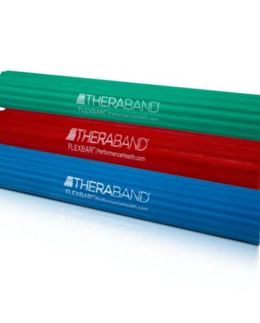 THERABAND FlexBar, Tennis Elbow Therapy Bar, Relieve Tendonitis Pain & Improve Grip Strength, Resistance Bar for Golfers Elbow & Tendinitis, 3 pack, Light-Medium-Heavy, RED/GREEN/BLUE