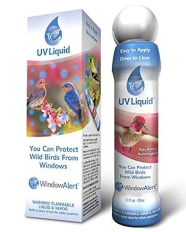 WindowAlert UV Liquid Marker | Anti-Collision Bird Deterrent to Prevent Bird Strikes on Windows and Glass Doors | Protect Wild Birds Around Homes and Buildings