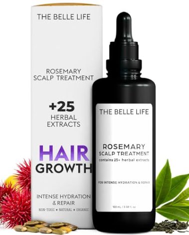 Sebastian Diaz Rosemary Hair Oil Scalp Treatment inspired by THE INNATE LIFE, 100ml 3.4 fl oz Nourishes and Supports Fuller-Looking Hair with Organic Rosemary Oil