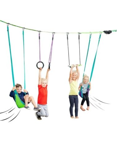 slackers Swing Line - Turn Healthy Trees Into The Perfect Backyard Swingset - slackers Tree Swing Line Kit - Great Tree Swing Addition to Any Yard - Recommended for Ages 3+