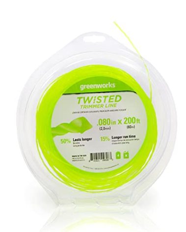 Greenworks 0.080" 200-Foot Twisted String Trimmer Line