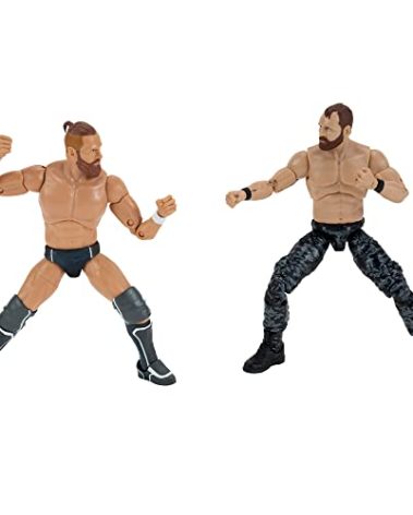 All Elite Wrestling Unrivaled Jon Moxley and Bryan Danielson Two Pack - Two 6-Inch Figures with Aew Microphones and Alternate Hand Accessories - Amazon Exclusive