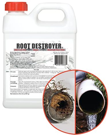 Root Destroyer – 2lbs- Root Killer for Sewer & Pipe Lines- Stops New Growth – Safe for All Plumbing