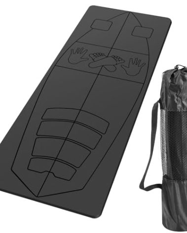 JellyArch 6 x 2.2 ft Surf Mat with Storage Bag Non-slip Rubber Yoga Mat Surf Training Accessories for Women Men Workouts Indoors