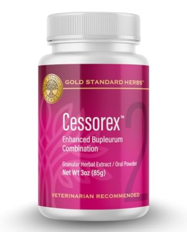Cessorex Allergy Relief and Skin Immune Function Support for Dogs by Gold Standard Herbs, All Natural Bupleurum Combination, 85 gram powder, White