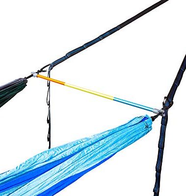 ENO Fuse Tandem Hammock System Colour Retro Tri Lightwieght Fuse Spreader Bars, Two Hammocks Side by Side Dac Grren Anodised Aluminium Alloy Eliminates Enviro Damage Weight 277 g