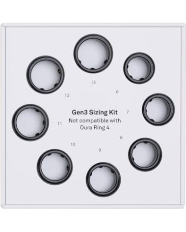 Oura Ring Gen3 Sizing Kit - Size Before You Buy The Oura Ring Gen3 - Unique Sizing, Not Standard US Ring Sizes - Receive Credit for Purchase