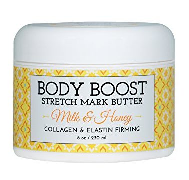 Body Boost Milk & Honey Stretch Mark Butter- Safe for Pregnancy and Nursing- Repair Stretch Marks and Scars- Paraben, Phenoxyethanol Free