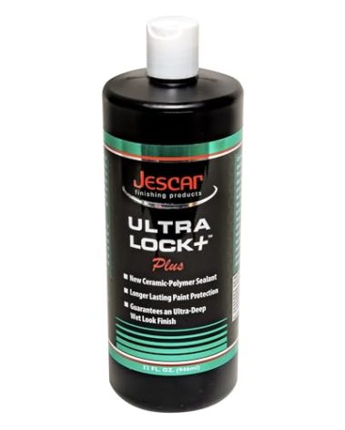 Jescar Ultra Lock + - 32oz | SiO2-Infused Advanced Polymer Sealant for Long-Lasting Paint Protection and High Gloss Finish – UV Protection, Easy Application, Safe for Cars, Boats, RVs, and Motorcycles