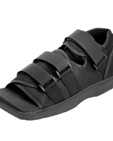 Estinko Post Op Shoe, Post Op Recovery Shoe, Adjustable Medical Walking Shoe for Post Surgery or Operation Foot Support, Broken Foot or Toe, Fracture or Ulcer, L, Male Size 10.5-11.5, Female Size 12-13