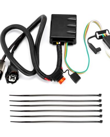 Wsays 4 Way Flat Trailer Wiring Harness Compatible with Hyundai Santa Fe 2013-2018 Fit Veracruz 2007-2012 Fit Kia Sedona 15-21 Fit Sorento 11-20 Fit Sorento 07-09 Factory Tow Package