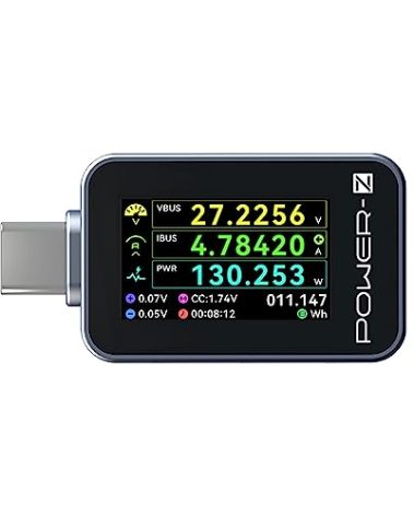 ChargerLAB Power-Z C240 Portable USB-C Tester, Digital Power Meter, Supports up to 240W and PD3.1 QC5.0, for USB-C Phones, Laptops, Chargers and More