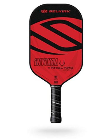 Selkirk Vanguard Hybrid Factory Second Pickleball Paddle | Carbon Fiber Pickleball Paddle with a Polypropylene X5 Core | Pickleball Rackets Made in The USA | Invikta Lightweight, Crimson Black |