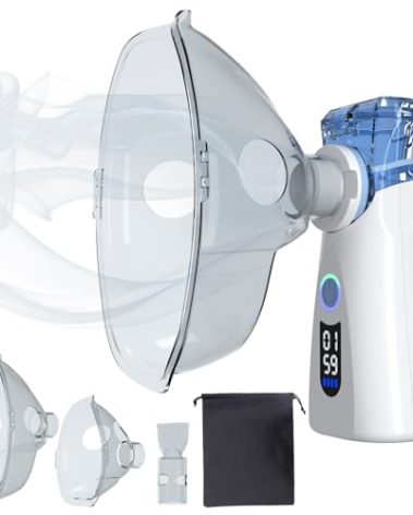Regulation Name: Nebulizer Portable 8cc Mesh Nebulizer with LED Display- Ultra-Compact Handheld Nebulizer Machine for Adults & Kids, Rechargeable Battery-Powered Respiratory Relief