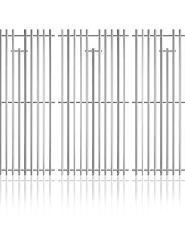 DPZM 16 15/16 Inch Cooking Grates for Charbroil Advantage 463343015, 463344015, 463344116, G421-0008-W1 Advantage 3 Burner Gas 2 Coal Parts 463340516, Tru Infrared 463336016 Replacement Parts