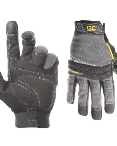 Custom Leathercraft125S Handyman Flex Grip Work Gloves, Shrink Resistant, Improved Dexterity, Tough, Stretchable, Excellent Grip
