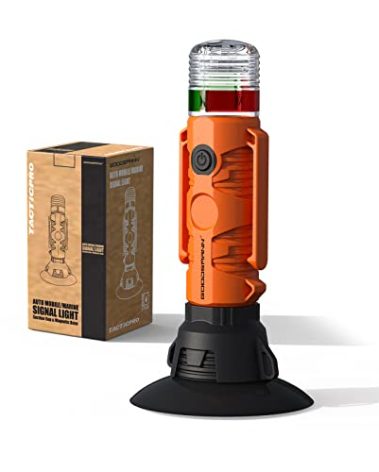GOODSMANN Boat LED All Round Signal Light with Suction Cup & Magnetic Base for Boat Kayak