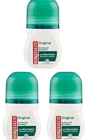 Borotalco: Deo Roll On"original microtalc" 50 ml (1.69 fl.oz), pack of 3