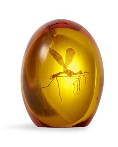 Jurassic Park Mosquito In Amber Resin Prop Replica | Official Jurassic Park Collectible Paper Weight | Measures 3 Inches Tall