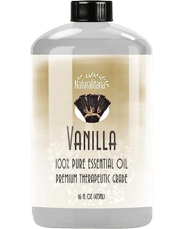 Naturalitana Vanilla Scented Essential Oil 16 oz for Diffuser, DIY Fragrance, Bath Bombs, Candle & Soap Making