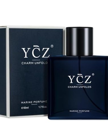 Ycz Charm Unfolds Marine Perfume for Men, 1.7 oz. Long Lasting Eau De Parfum Cologne For Men, Oriental Woody Fragrance - Ideal Special Occasions, Making it the Ideal gentlemen’s Gift