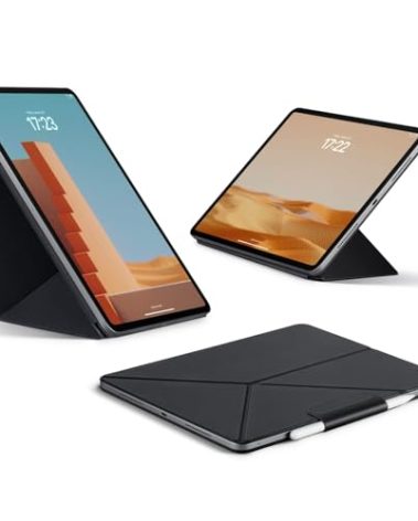 PITAKA for iPad Pro 13 Inch Case (2024), Compatible with iPad Pro m4, Portrait/Landscape Magnetic Case with Pencil Holder, 4 Standing Angles - Black