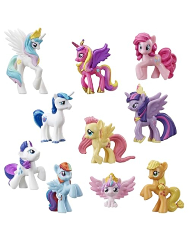 My Little Pony Toy Rainbow Equestria Favorites 10 Figure Collection, for Kids Ages 3 Years Old and Up (Amazon Exclusive)