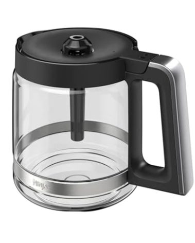 Ninja 70 oz. Glass Carafe with Brew-Through Lid for Ninja Programmable ZL 14-Cup Coffee Maker, DCM200, DCM201, BPA Free, Dishwasher Safe, 785KKU200