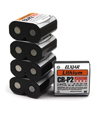 hflexgrad (5-Pack) 6V 1500mAh CR-P2 Lithium Photo Battery Replacement for 223A 2CR-P2 EL223AP DL223A Cameras and Flash Units